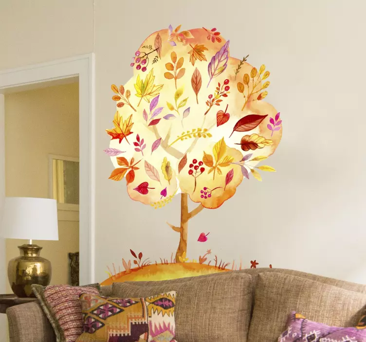 Efterårstræ wallsticker - TenStickers
