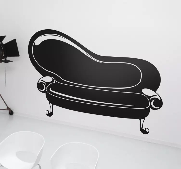 Elegant buet sofa wallsticker dyr - TenStickers