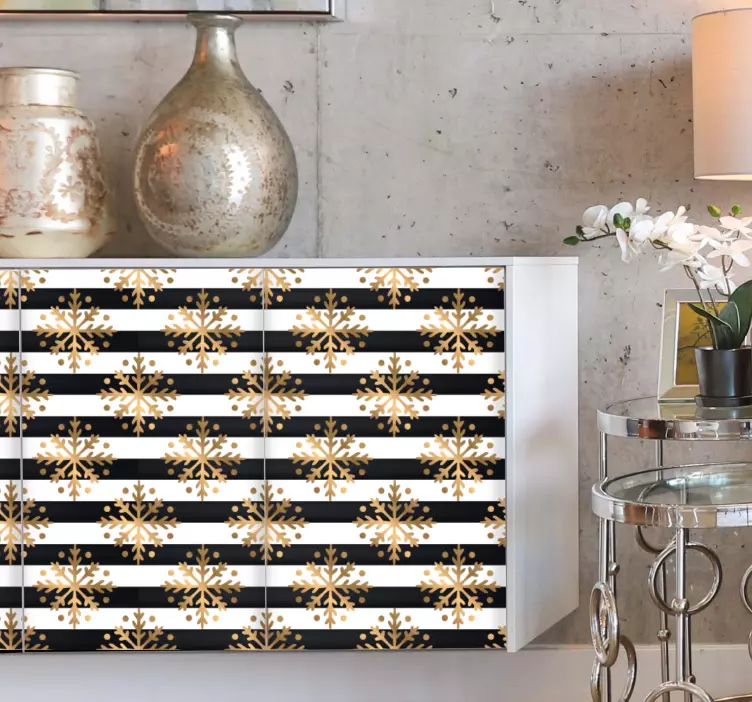 Elegant snefnugmønster event klistermærke - TenStickers