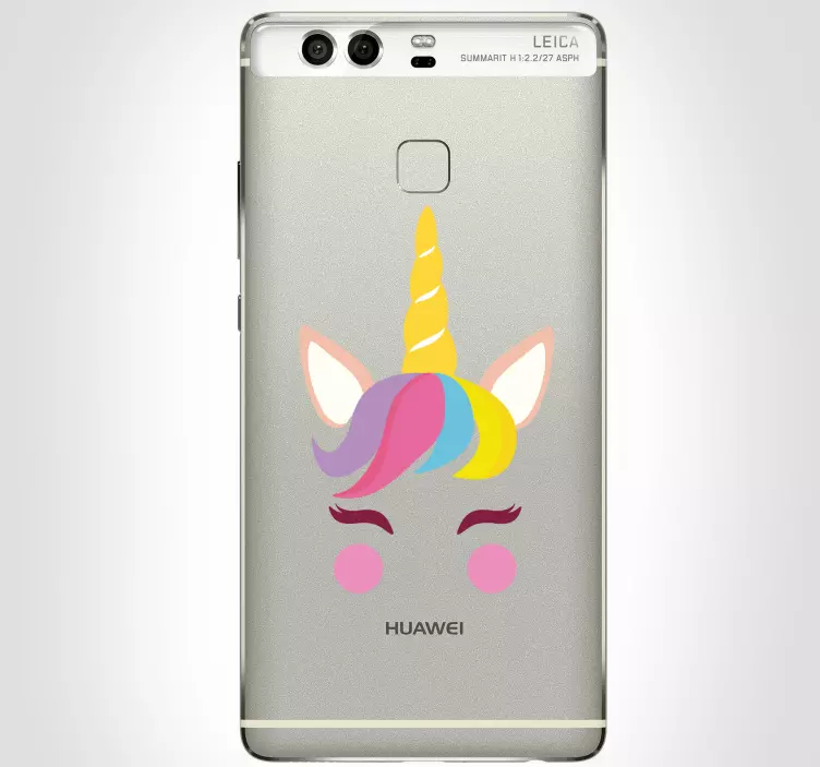 Enhjørning huawei telefon klistermærke - TenStickers