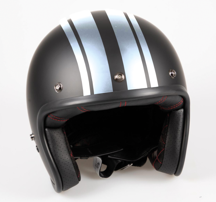 Ensfarvede racerlinjer motorcykelklistermærke - TenStickers