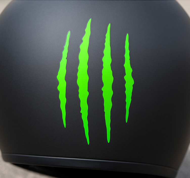 Ensfarvet ridser design motorcykelklistermærke - TenStickers