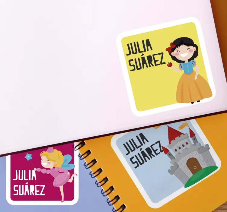 Etiketter til notesbøger eventyr klistermærke - TenStickers