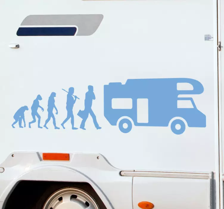Evolution klistermærke til campingvogn - TenStickers