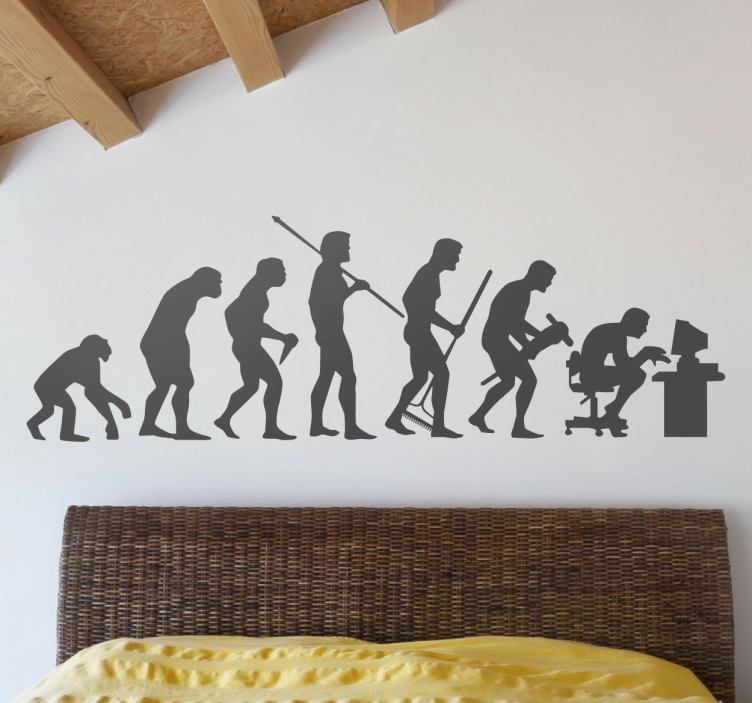 evolution wallsticker - TenStickers