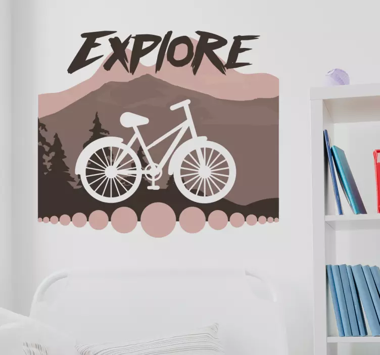 Explore cykel sticker - TenStickers
