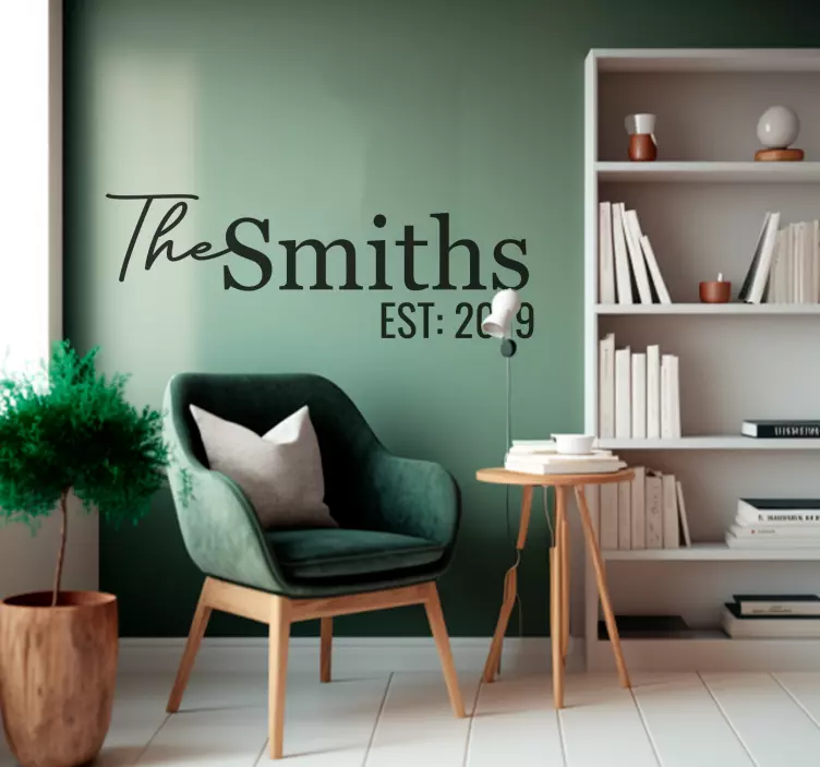 Familie navn navne klistermærker - TenStickers