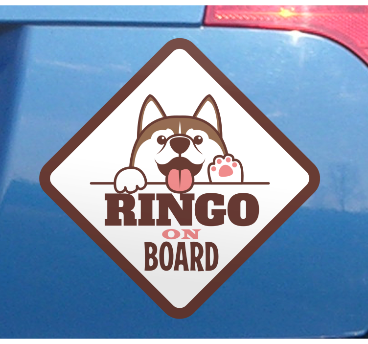 Fantastisk hund kigger bil klistermærke - TenStickers