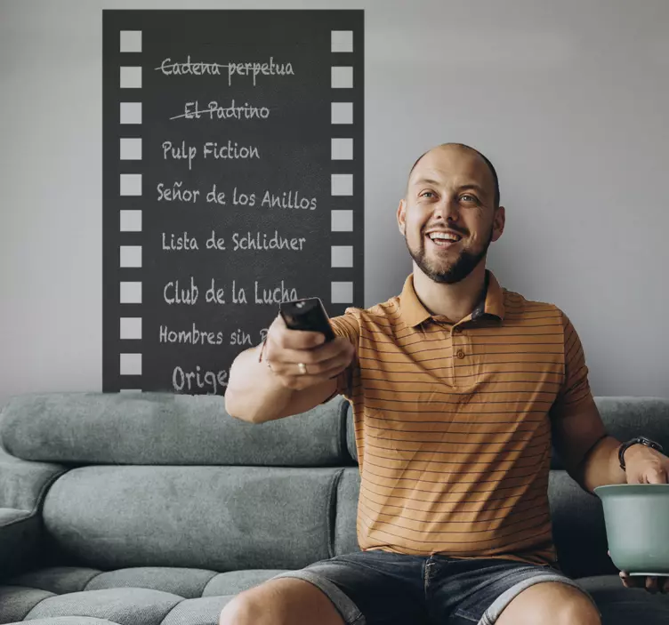 Filmtape tavle wallsticker tavle - TenStickers