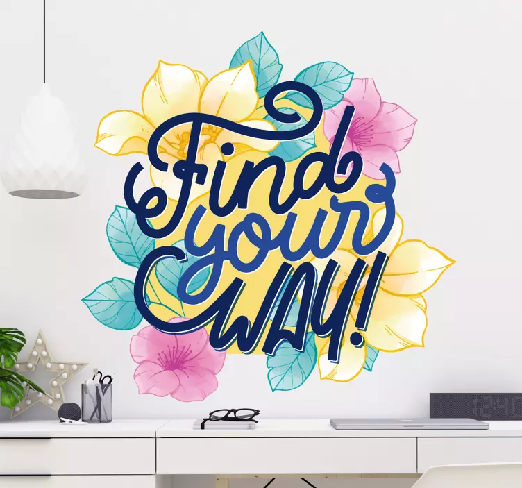 Find din vej wallsticker dyr - TenStickers