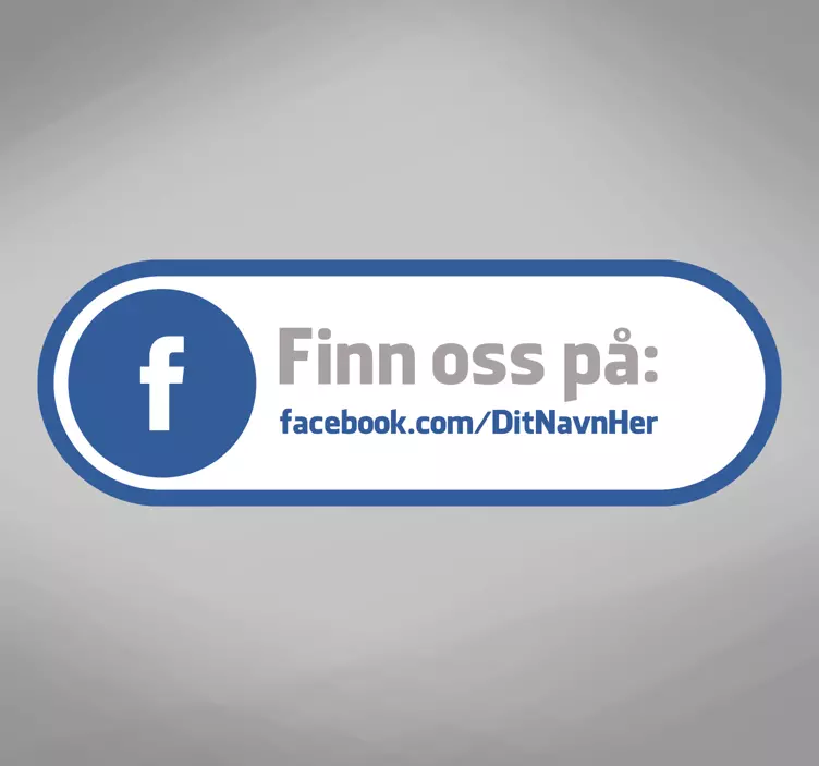 Find os facebook vinduet klistermærke - TenStickers