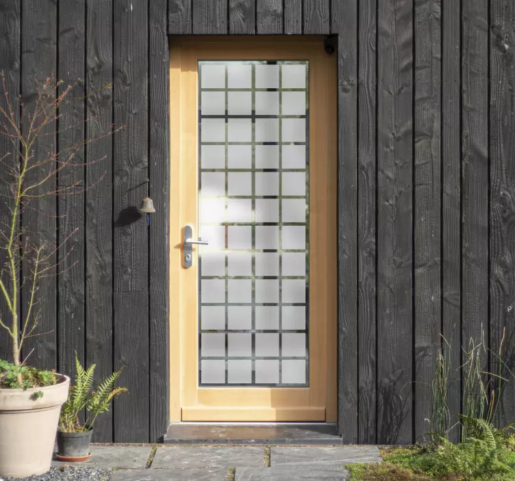 Firkant til dør firkant sticker - TenStickers