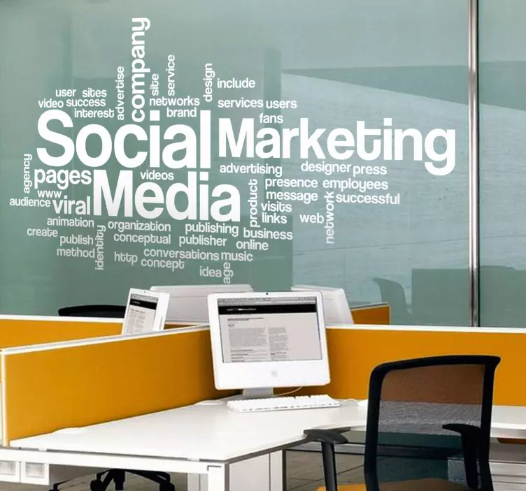 Firma koncepter tekst klistermærke - TenStickers