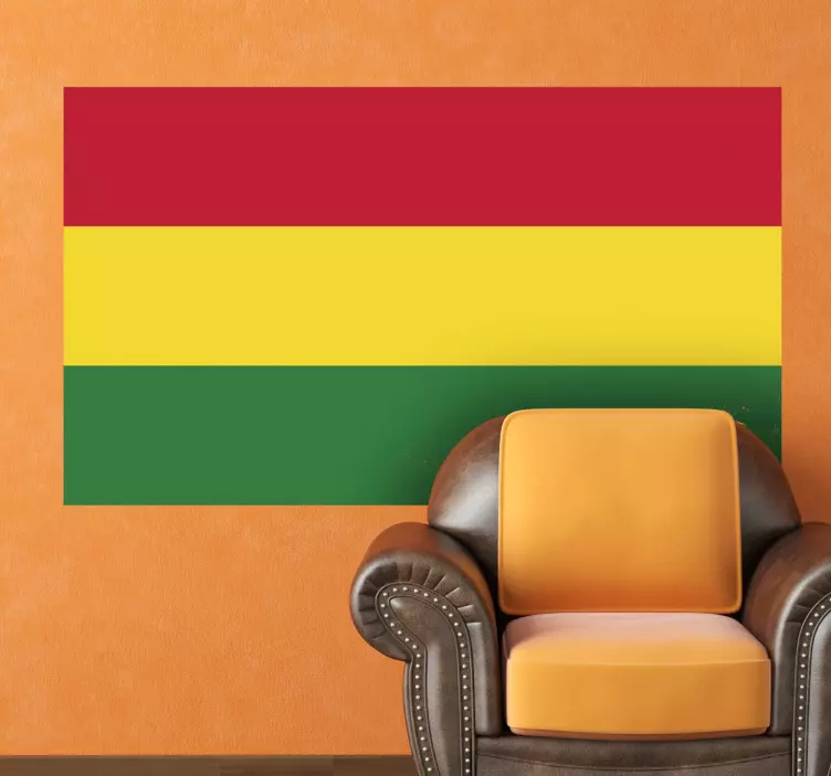 Flag med bolivia vægklistermærke - TenStickers