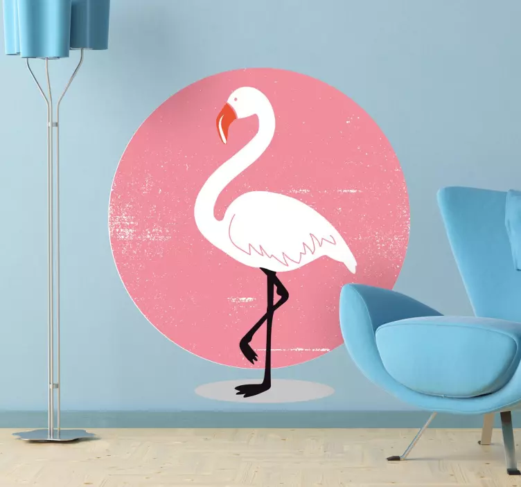 Flamingo vægklistermærke - TenStickers