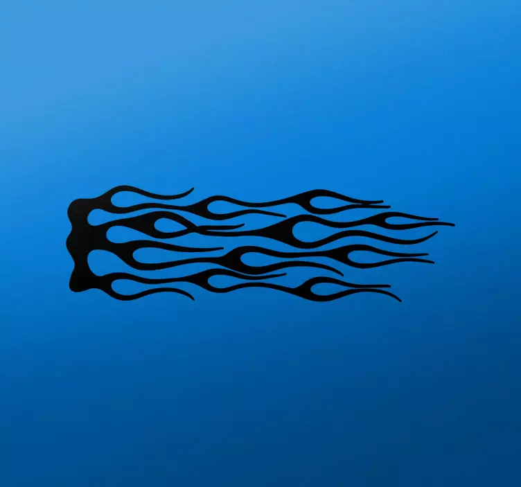 Flammemærkat motorcykel mærkat - TenStickers