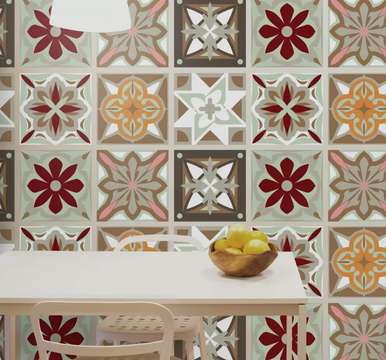 Yomia cement fliser klistermærke - TenStickers