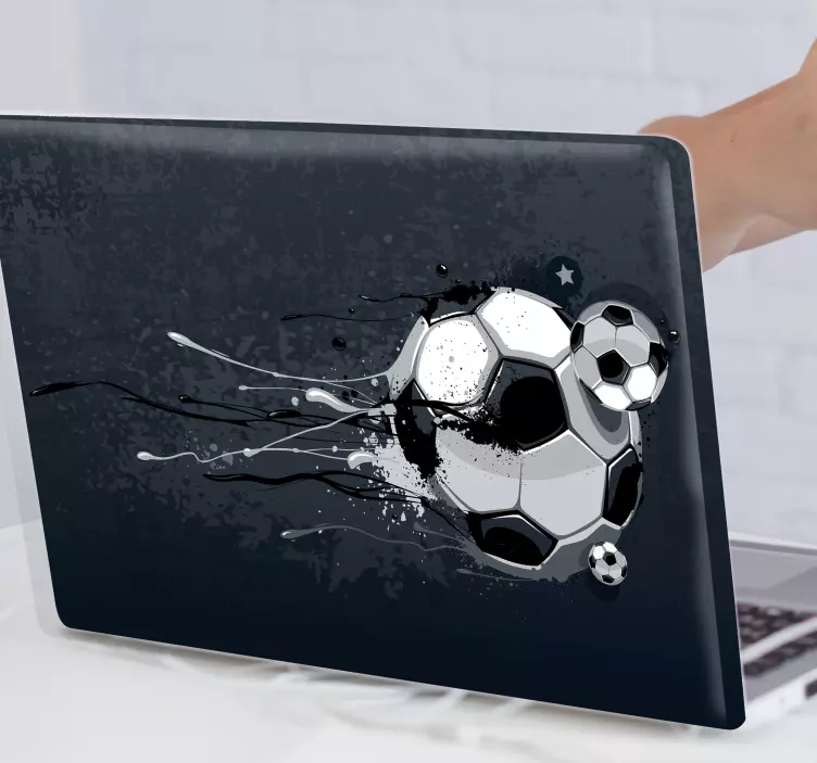 Fodbold graffiti laptop skind - TenStickers