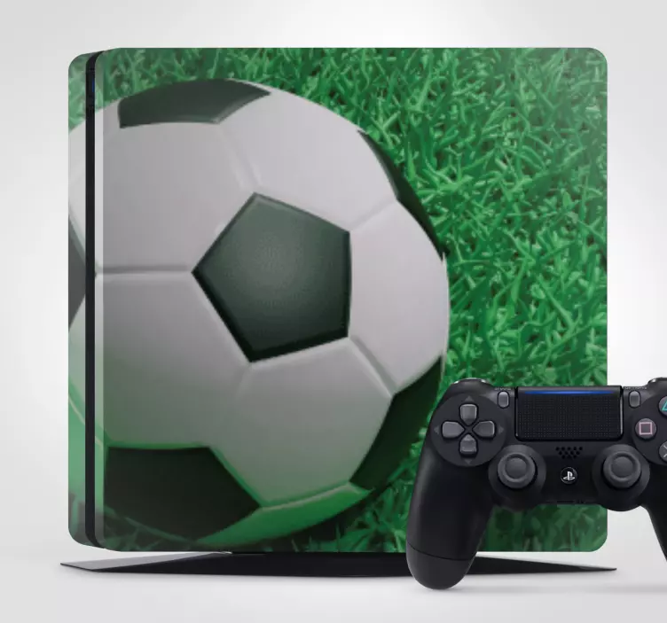 Fodbold på en græsbane ps4 klistermærker - TenStickers