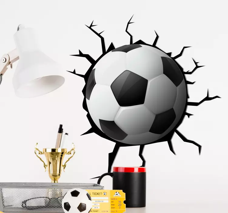 Fodbold wallsticker dekoration - TenStickers