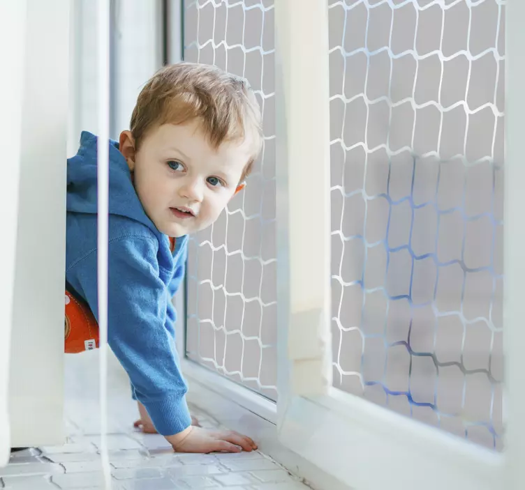 Fodboldmål vindue klistermærke - TenStickers