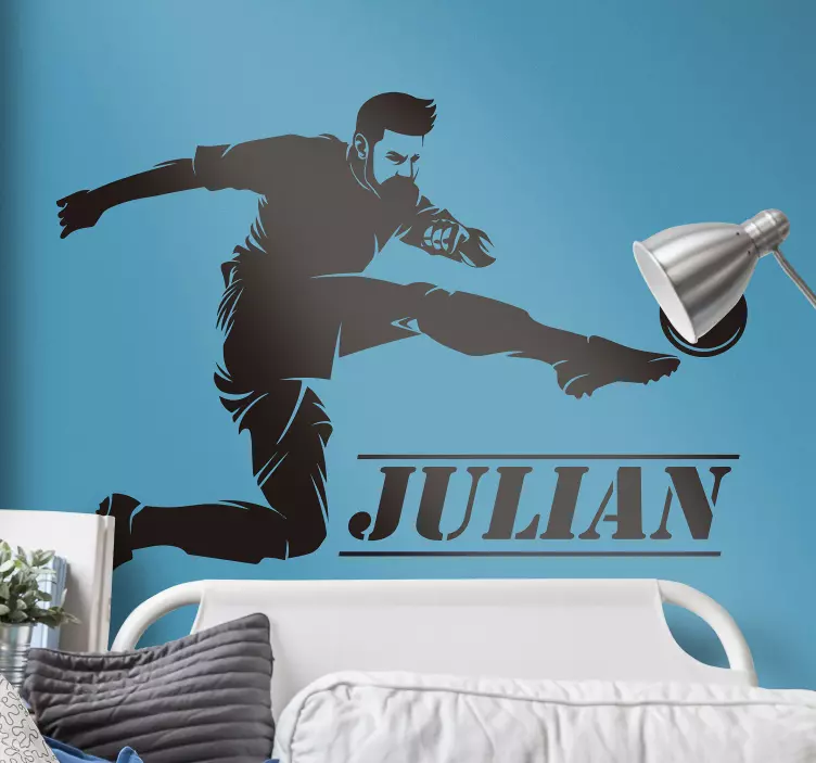 Fodboldspiller personlig klistermærke - TenStickers