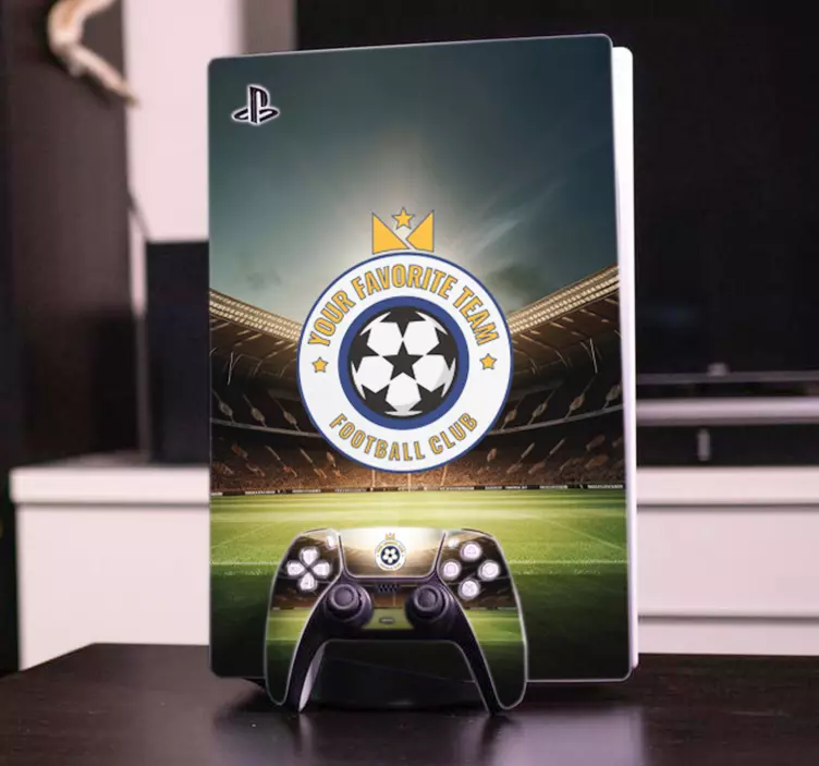 Fodboldstadion PS5 cover sticker - TenStickers