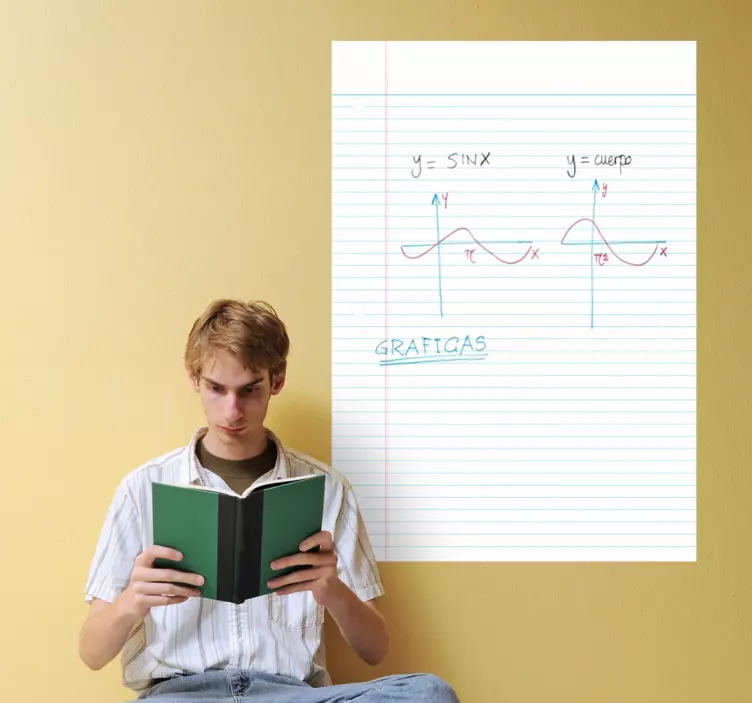 Foret papir whiteboard klistermærke - TenStickers