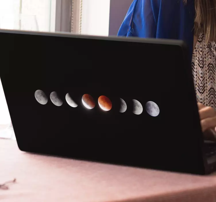Eclipse bærbar vinyl klistermærke - TenStickers