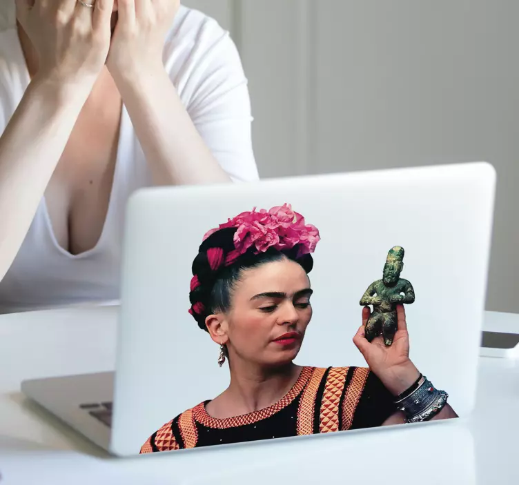 Frida kahlo bærbar klistermærke - TenStickers