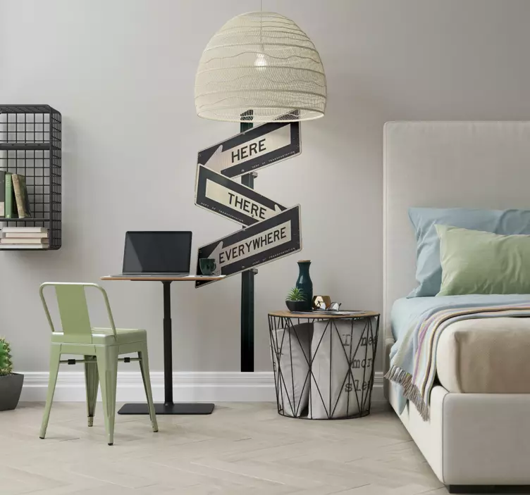 Gadeskilte vejskilt sticker - TenStickers