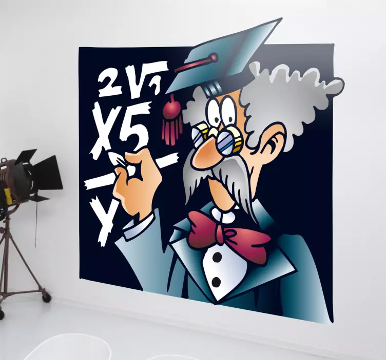 Gamle klistermærke til matematiklærer - TenStickers