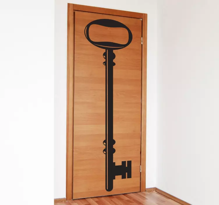 Gamle lås nøgle dørklistermærke - TenStickers