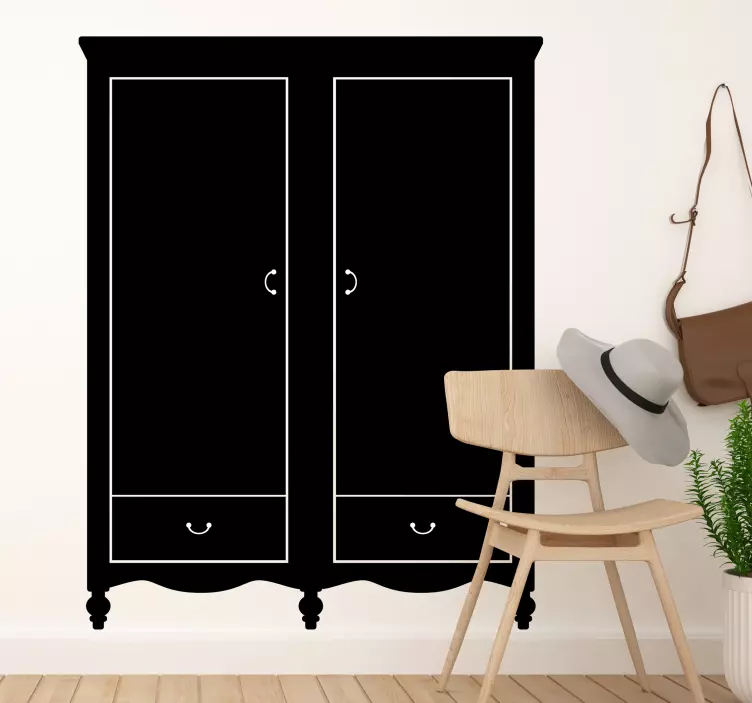 Garderobe skab wallsticker - TenStickers