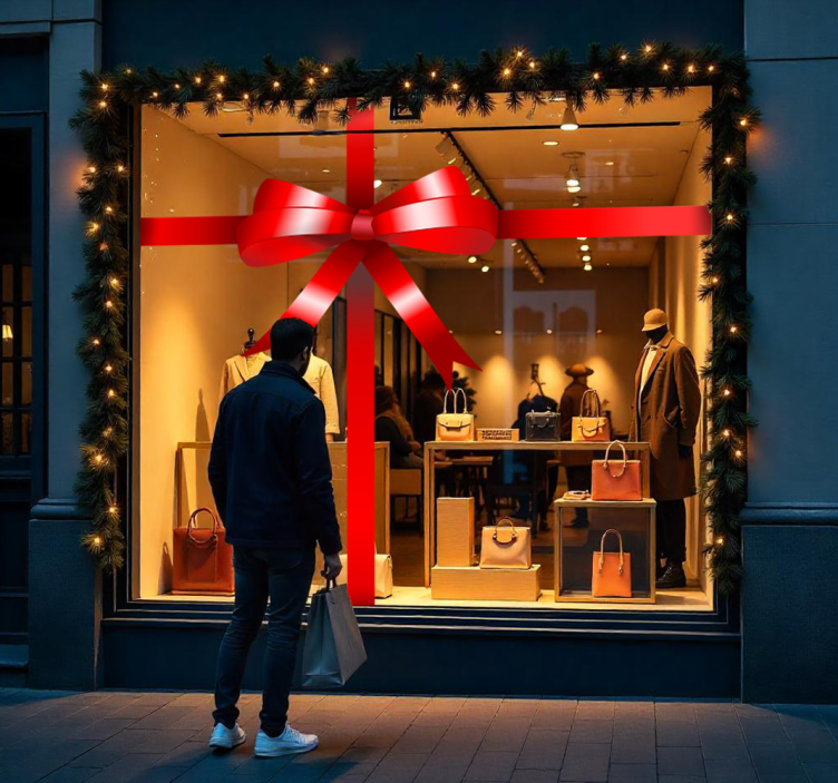 Gave sløjfe wallsticker dyr - TenStickers