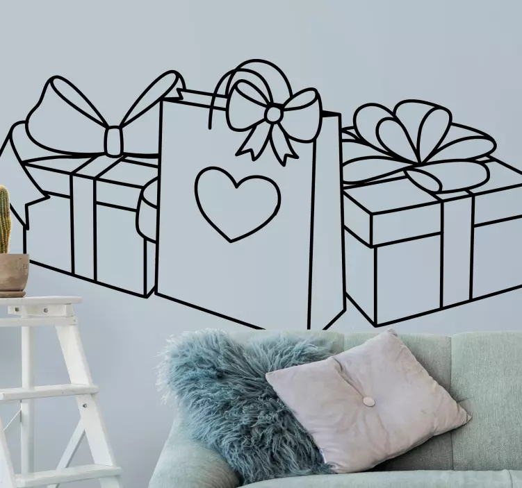 Gaveposearrangement event klistermærke - TenStickers