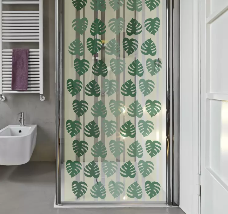 Gennemsigtigt planteblad dekorativt klistermærke - TenStickers