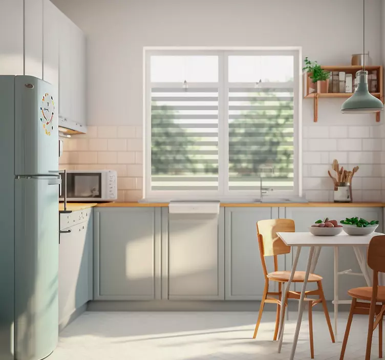 Gennemskinneligt ark til vinduesklistermærke - TenStickers