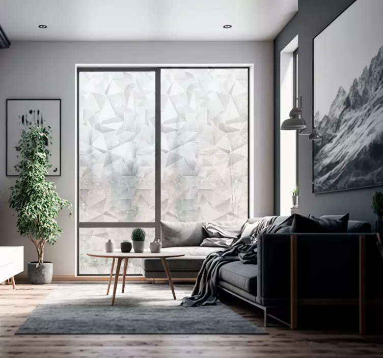 Geometrisk vinduesklistermærke for 3d-effekt - TenStickers