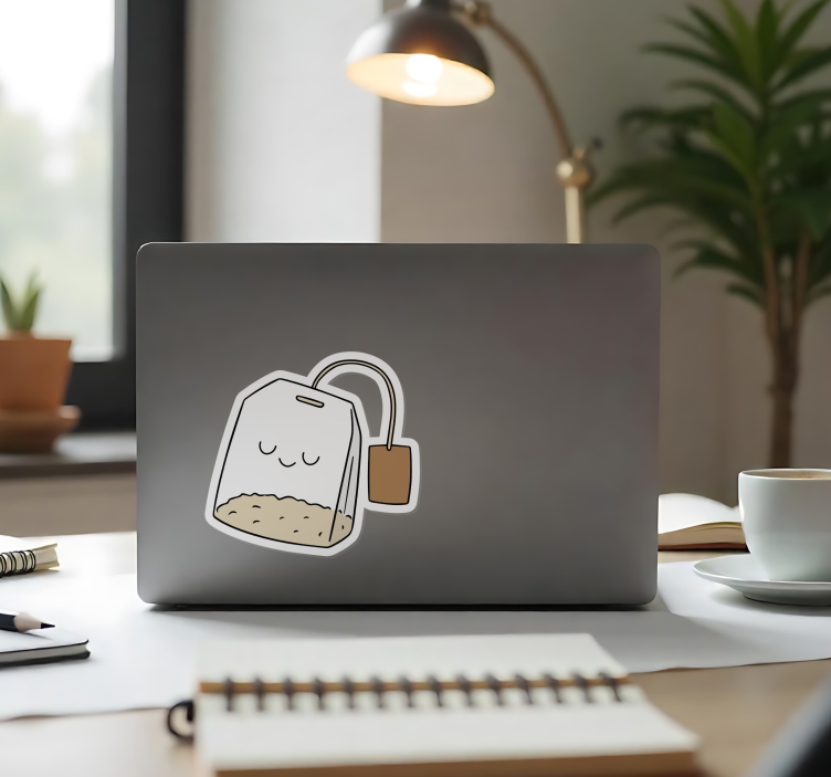 Glad tepose Laptop klistermærke - TenStickers