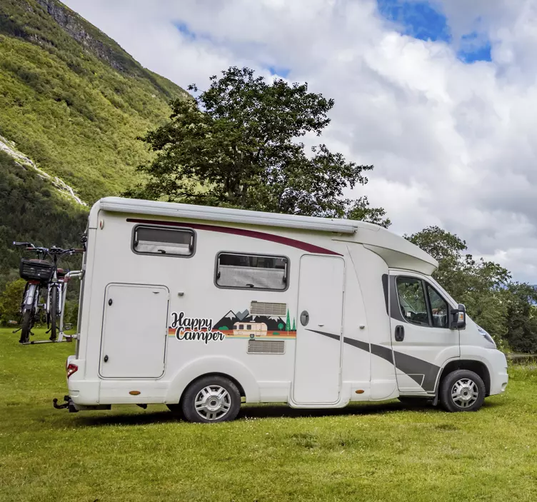 Glade camper klistermærke til campingvogn - TenStickers