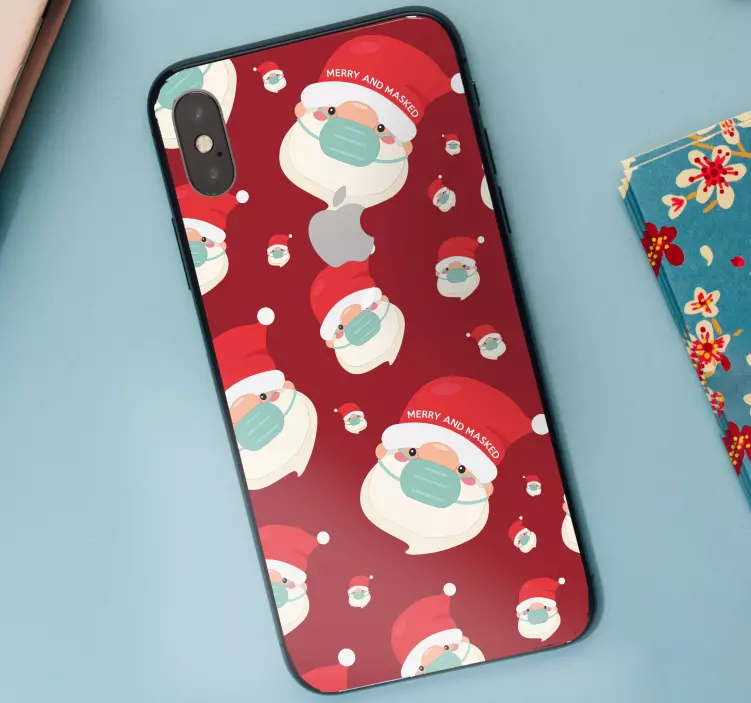 Glade julemandsansigter wallsticker dyr - TenStickers