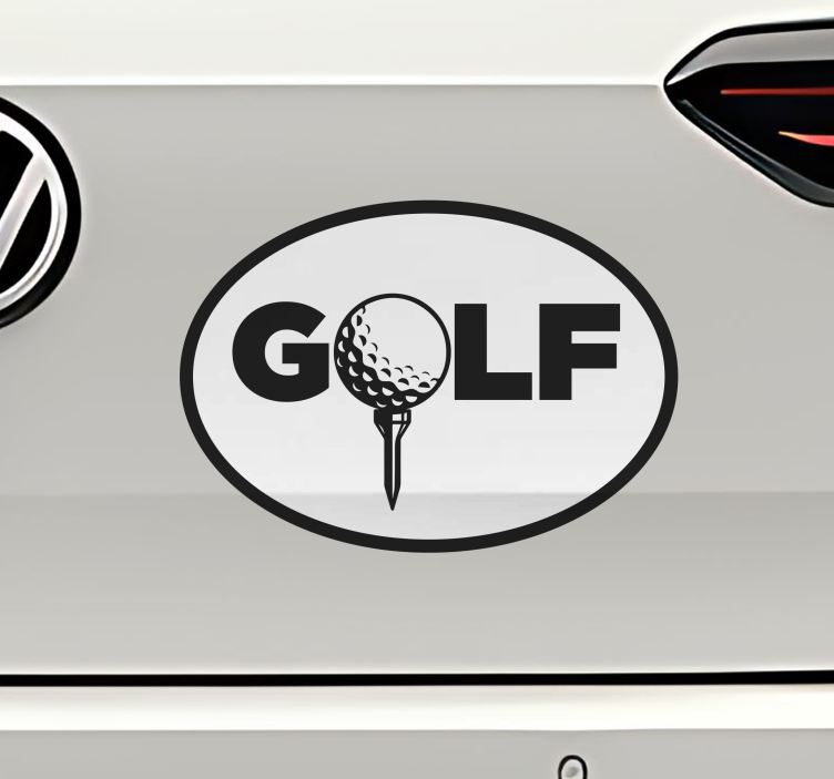Golf tekst anden sport wallsticker - TenStickers