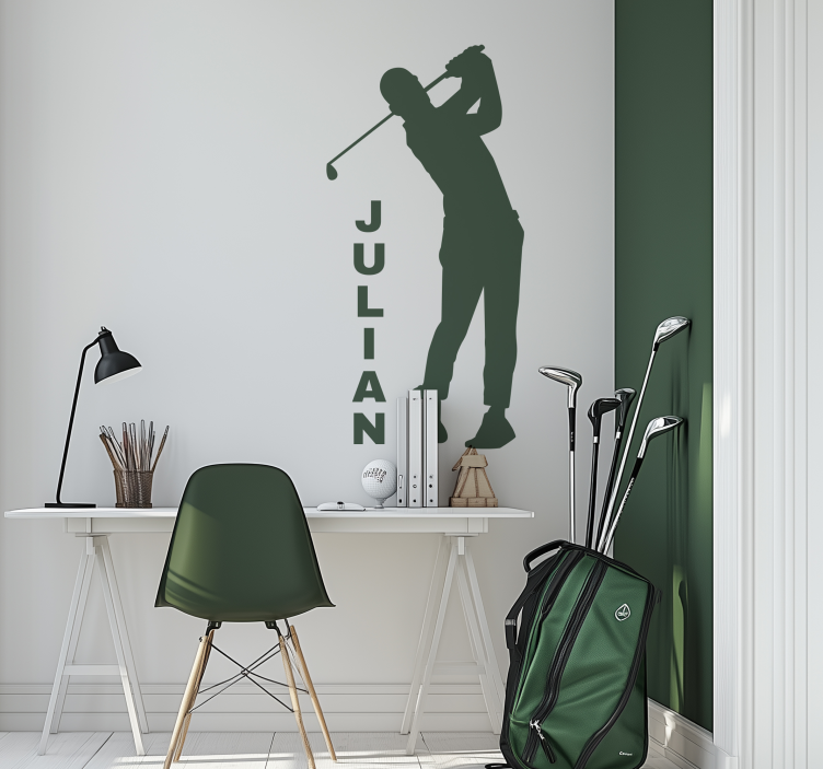 Golfspiller silhuet anden sport wallsticker - TenStickers