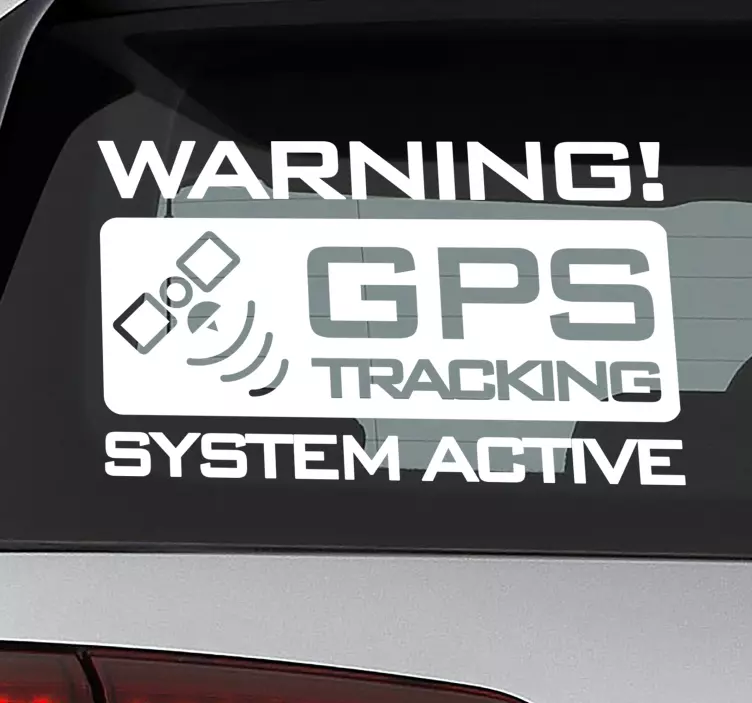 Gps-tracking klistermærker til campingvogn - TenStickers