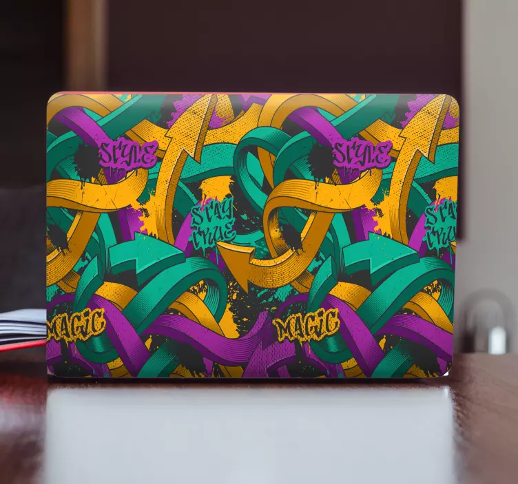 Graffiti kunst laptop skind - TenStickers