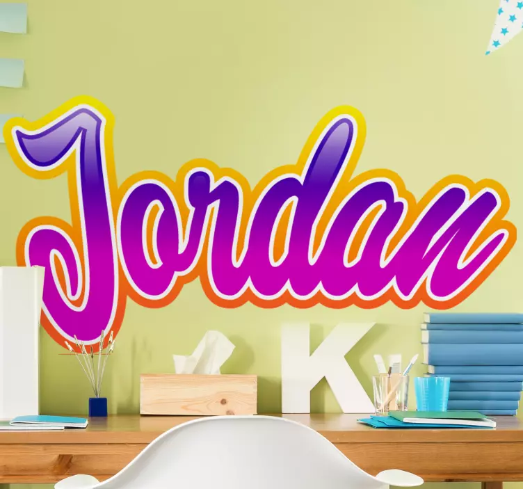 Graffiti tilpasses navn bymærkat - TenStickers