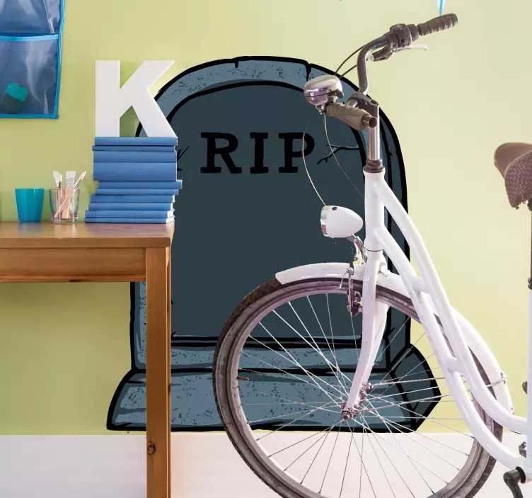 Alvorlig mærkelig og sædvanlig halloween-mærkat - TenStickers