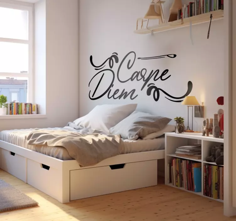 Grib dagen motivation wallsticker - TenStickers