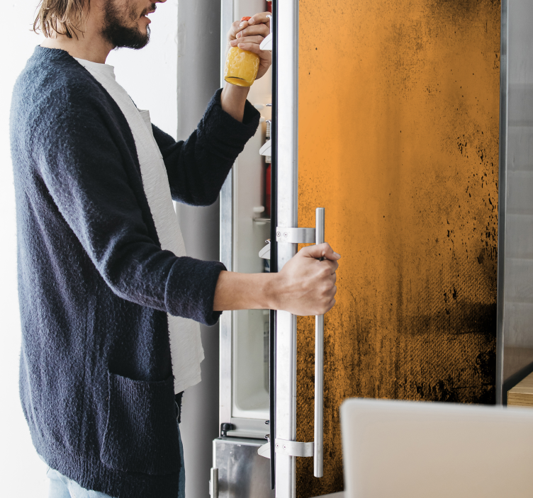 Grunge tekstur køleskab mærkat - TenStickers